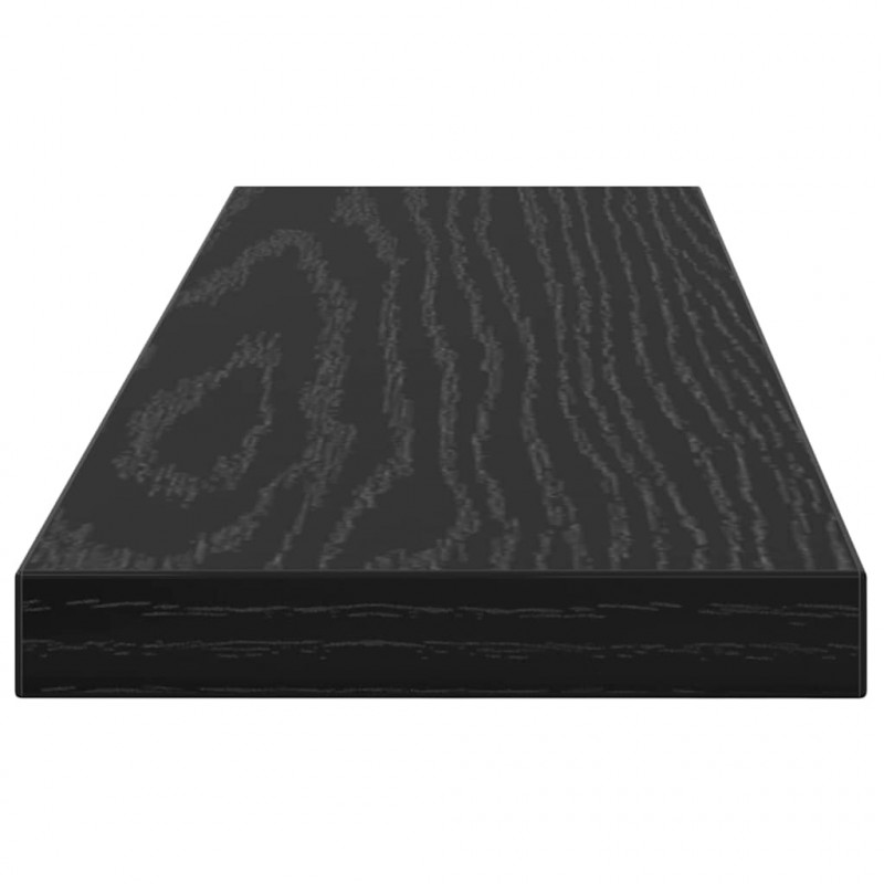 Półka na książki 4 pcs Czarny 40 x 10 x 1,5 cm