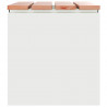 Ławka ogrodowa Biały 60 x 40 x 43 cm Stal