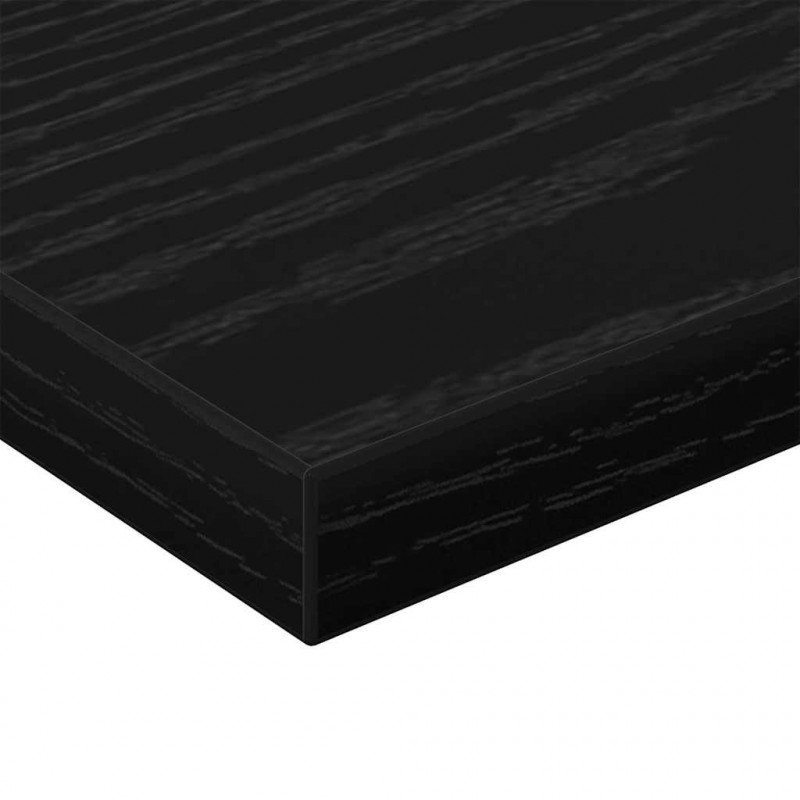 Półka na książki 4 pcs Czarny 40 x 10 x 1,5 cm