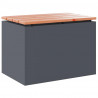 Ławka ogrodowa Antracyt 60 x 40 x 43 cm Stal