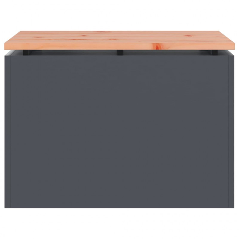 Ławka ogrodowa Antracyt 60 x 40 x 43 cm Stal