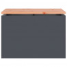 Ławka ogrodowa Antracyt 60 x 40 x 43 cm Stal