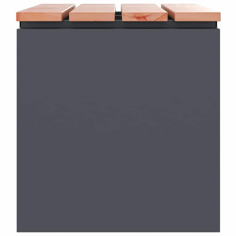 Ławka ogrodowa Antracyt 60 x 40 x 43 cm Stal