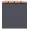 Ławka ogrodowa Antracyt 60 x 40 x 43 cm Stal