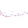 Półka na książki 4 pcs Czarny 40 x 20 x 1,5 cm
