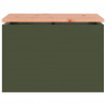 Ławka ogrodowa oliwkowy 60 x 40 x 43 cm Stal