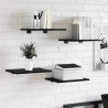Półka na książki 4 pcs Czarny 40 x 30 x 1,5 cm