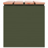 Ławka ogrodowa oliwkowy 60 x 40 x 43 cm Stal