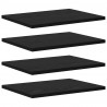 Półka na książki 4 pcs Czarny 40 x 30 x 1,5 cm