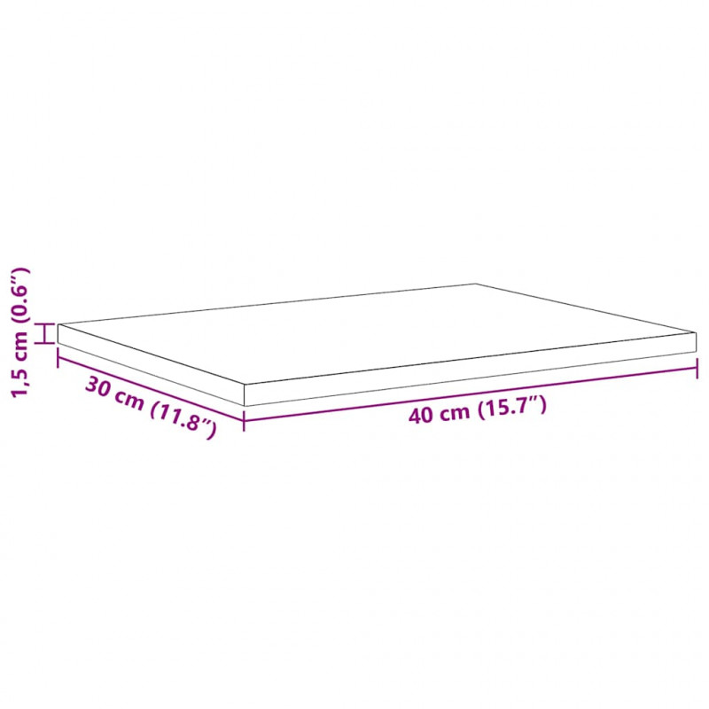 Półka na książki 4 pcs Czarny 40 x 30 x 1,5 cm