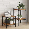 Półka na książki 4 pcs Brązowy 40 x 40 x 1,5 cm