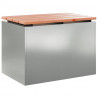 Ławka ogrodowa Srebrny 60 x 40 x 43 cm Stal galwanizowana