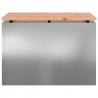 Ławka ogrodowa Srebrny 60 x 40 x 43 cm Stal galwanizowana