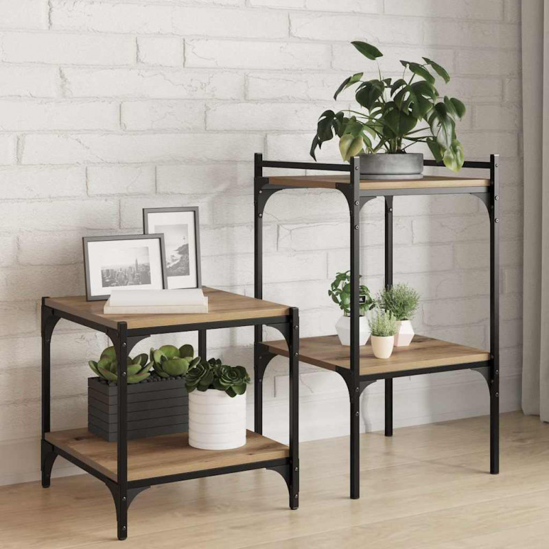 Półka na książki 4 pcs Brązowy 40 x 40 x 1,5 cm