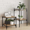 Półka na książki 4 pcs Brązowy 40 x 40 x 1,5 cm