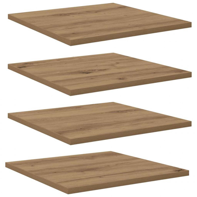 Półka na książki 4 pcs Brązowy 40 x 40 x 1,5 cm