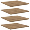 Półka na książki 4 pcs Brązowy 40 x 40 x 1,5 cm