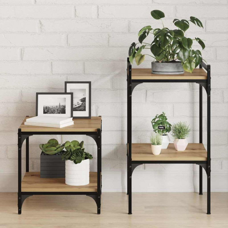 Półka na książki 4 pcs Brązowy 40 x 40 x 1,5 cm