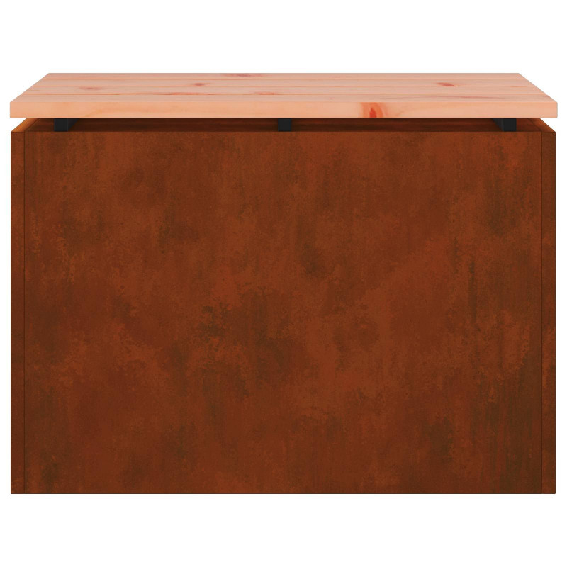 Ławka ogrodowa Rdzawy 60 x 40 x 43 cm stal kortenowska