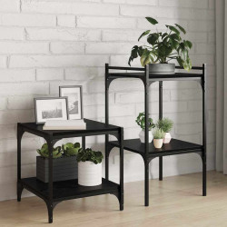 Półka na książki 4 pcs Czarny 40 x 40 x 1,5 cm