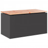 Ławka ogrodowa Czarny 80 x 40 x 43 cm Stal