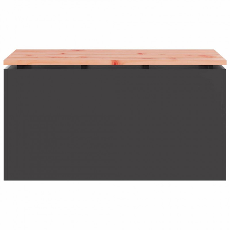 Ławka ogrodowa Czarny 80 x 40 x 43 cm Stal