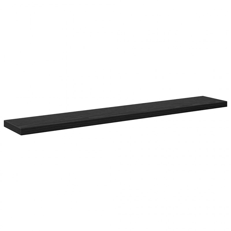 Półka na książki 4 pcs Czarny 60 x 10 x 1,5 cm
