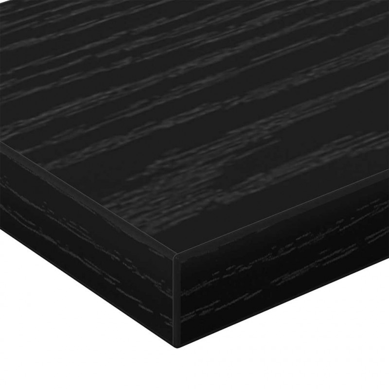 Półka na książki 4 pcs Czarny 60 x 10 x 1,5 cm