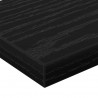 Półka na książki 4 pcs Czarny 60 x 10 x 1,5 cm