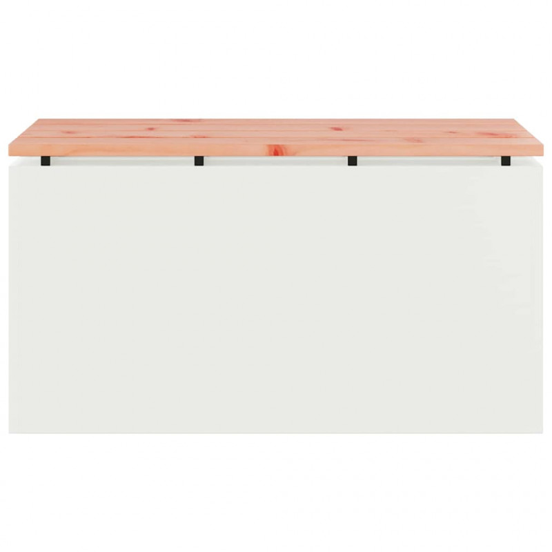 Ławka ogrodowa Biały 80 x 40 x 43 cm Stal