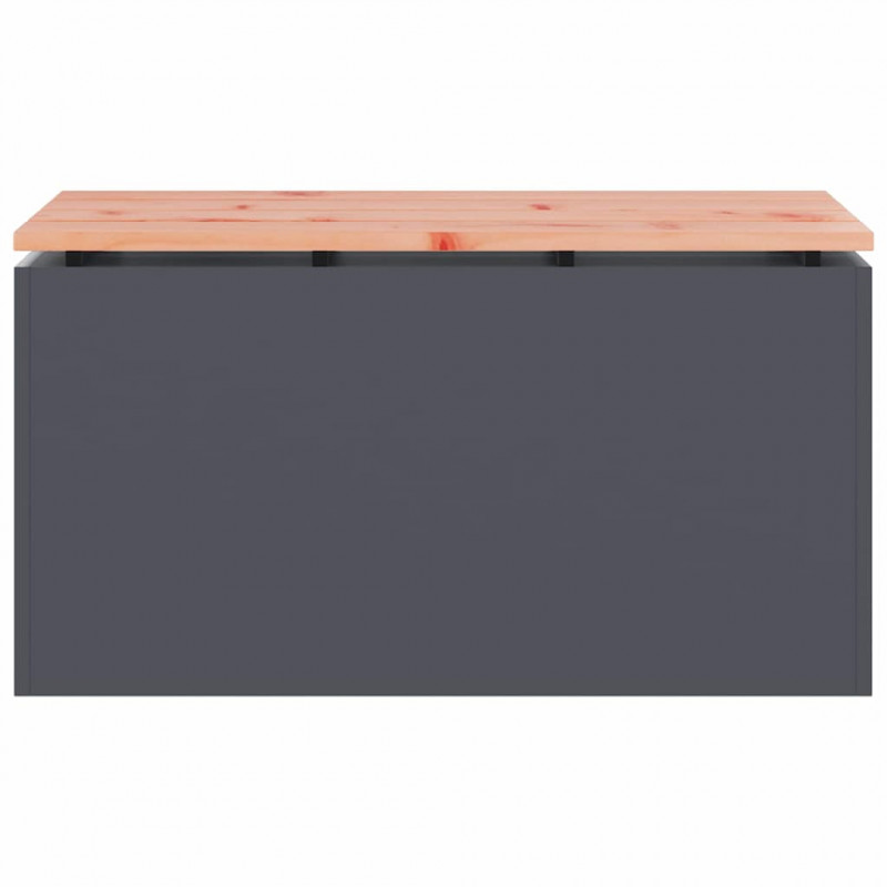Ławka ogrodowa Antracyt 80 x 40 x 43 cm Stal