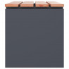 Ławka ogrodowa Antracyt 80 x 40 x 43 cm Stal
