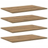 Półka na książki 4 pcs Brązowy 60 x 40 x 1,5 cm