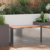 Ławka ogrodowa Srebrny 80 x 40 x 43 cm Stal galwanizowana