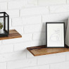 Półka na książki 4 pcs Brązowy 80 x 20 x 1,5 cm