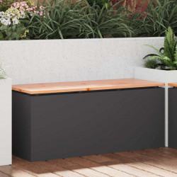 Ławka ogrodowa Czarny 100 x 40 x 43 cm Stal