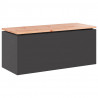 Ławka ogrodowa Czarny 100 x 40 x 43 cm Stal