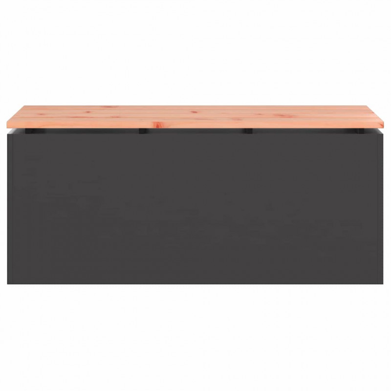 Ławka ogrodowa Czarny 100 x 40 x 43 cm Stal