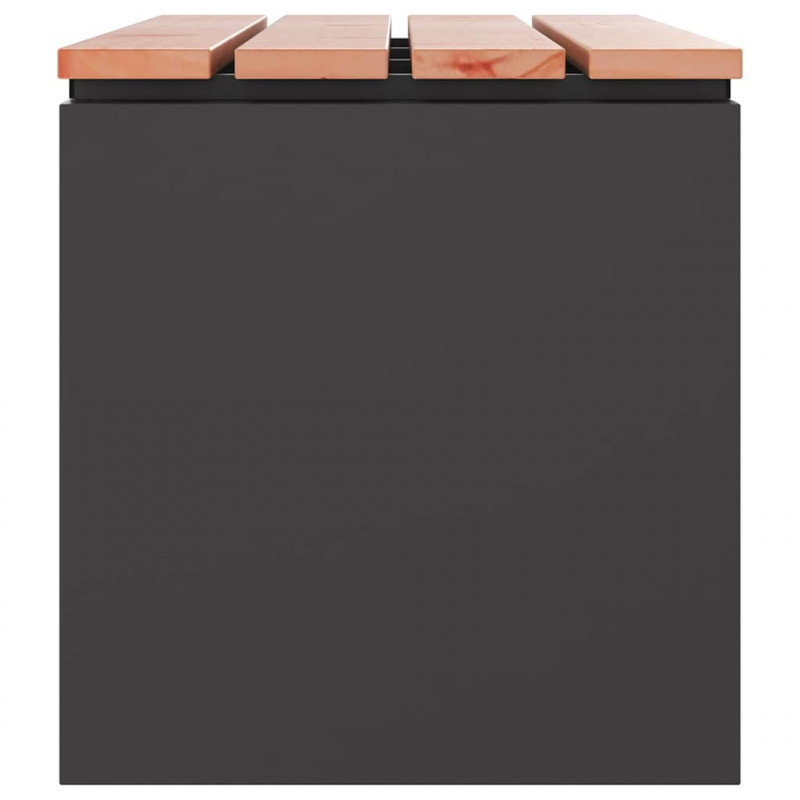 Ławka ogrodowa Czarny 100 x 40 x 43 cm Stal