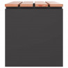 Ławka ogrodowa Czarny 100 x 40 x 43 cm Stal