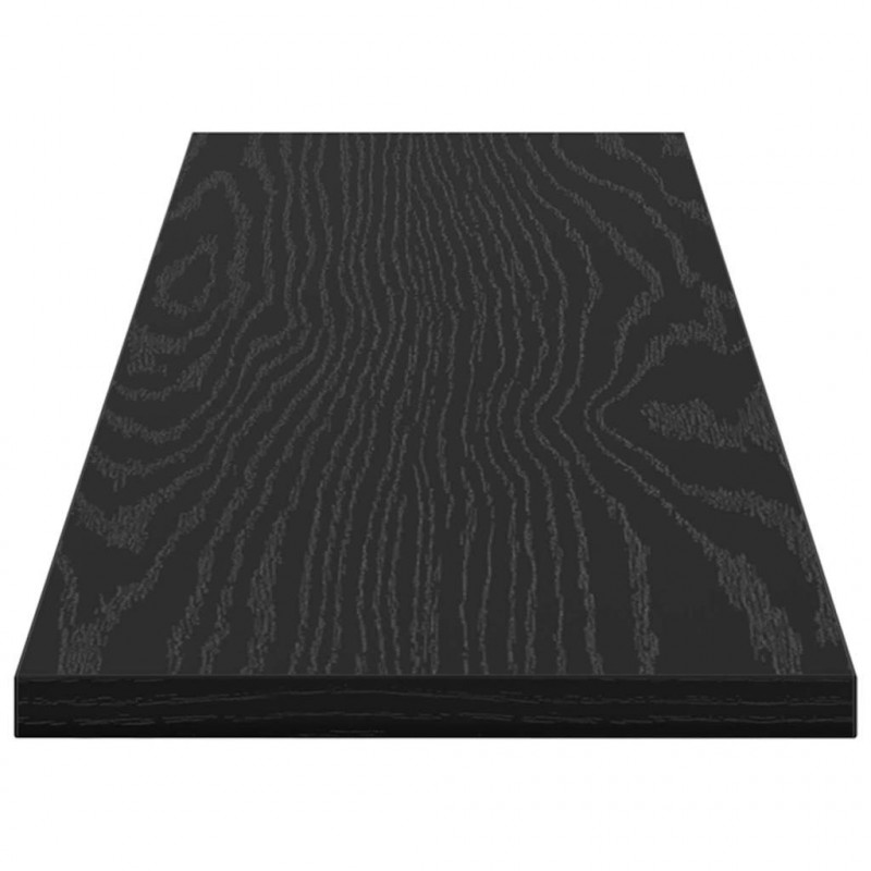 Półka na książki 4 pcs Czarny 80 x 20 x 1,5 cm