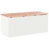 Ławka ogrodowa Biały 100 x 40 x 43 cm Stal