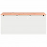 Ławka ogrodowa Biały 100 x 40 x 43 cm Stal