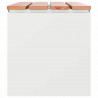 Ławka ogrodowa Biały 100 x 40 x 43 cm Stal
