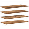 Półka na książki 4 pcs Brązowy 80 x 40 x 1,5 cm