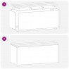 Ławka ogrodowa Biały 100 x 40 x 43 cm Stal