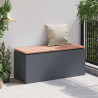 Ławka ogrodowa Antracyt 100 x 40 x 43 cm Stal
