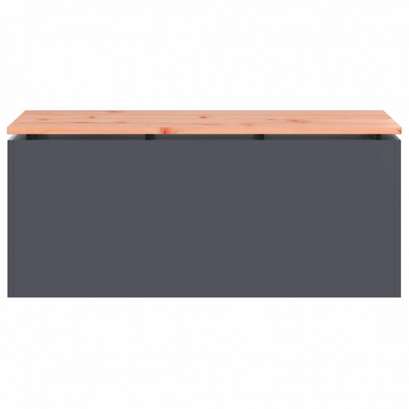 Ławka ogrodowa Antracyt 100 x 40 x 43 cm Stal