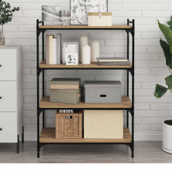 Półka na książki 4 pcs Brązowy 80 x 40 x 1,5 cm