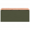 Ławka ogrodowa oliwkowy 100 x 40 x 43 cm Stal